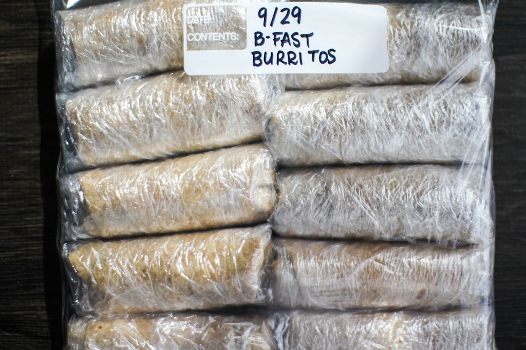 Burritos bagged