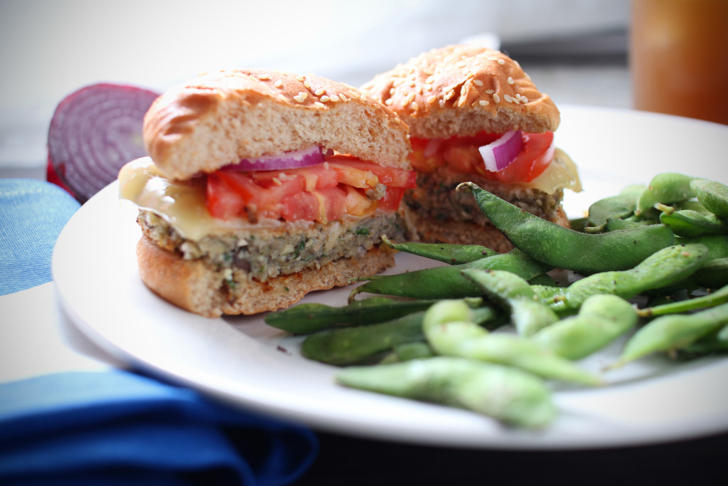 meatless mushroom burgers