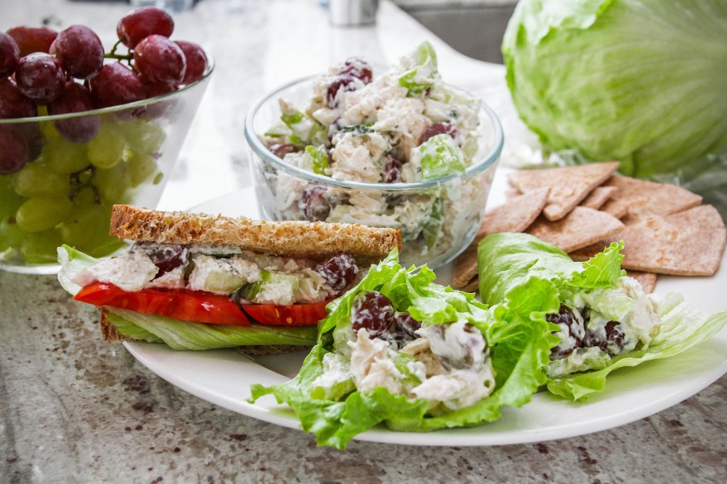 light chicken salad sandwich