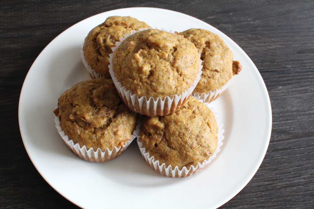 Pumpkin Bran Flax Muffins