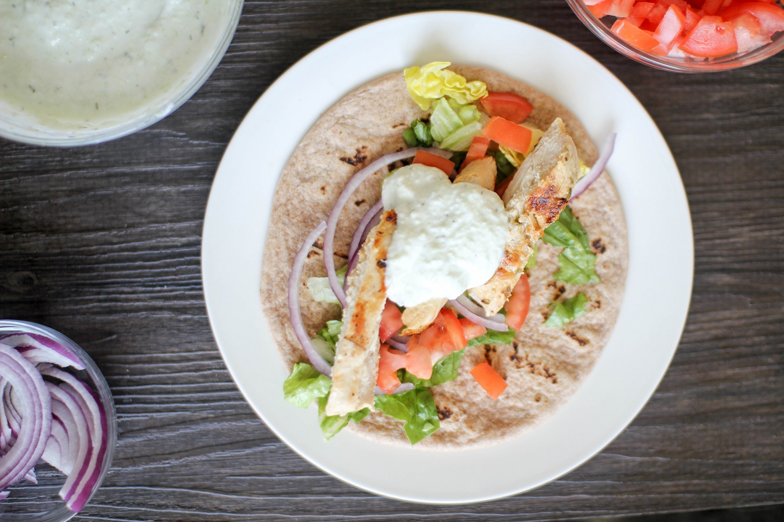 Authentic Greek Chicken Gyros Recipe with Tzatziki Sauce » Foodies