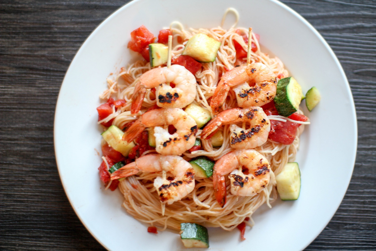 Shrimp and Zucchini Capellini - Recipe Righter