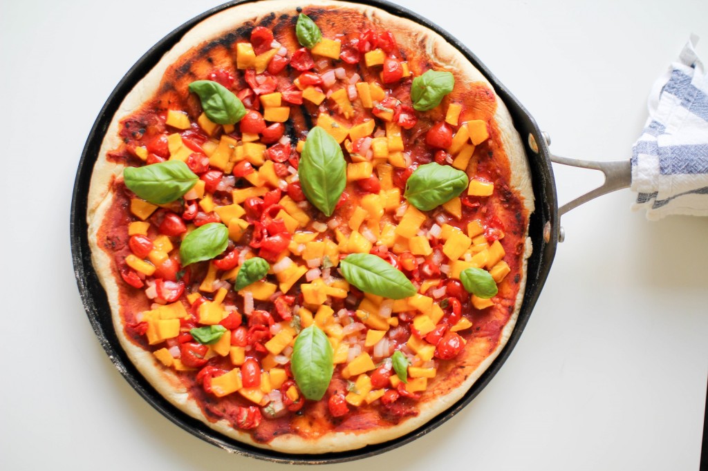 Large Tomato Mango Flatbread