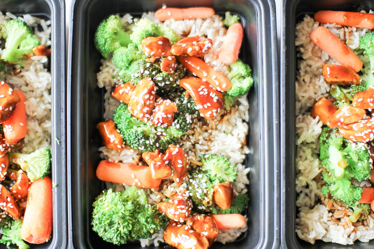 Asian style chicken, veg, and rice meal prep- Recipe Righter - Recipe