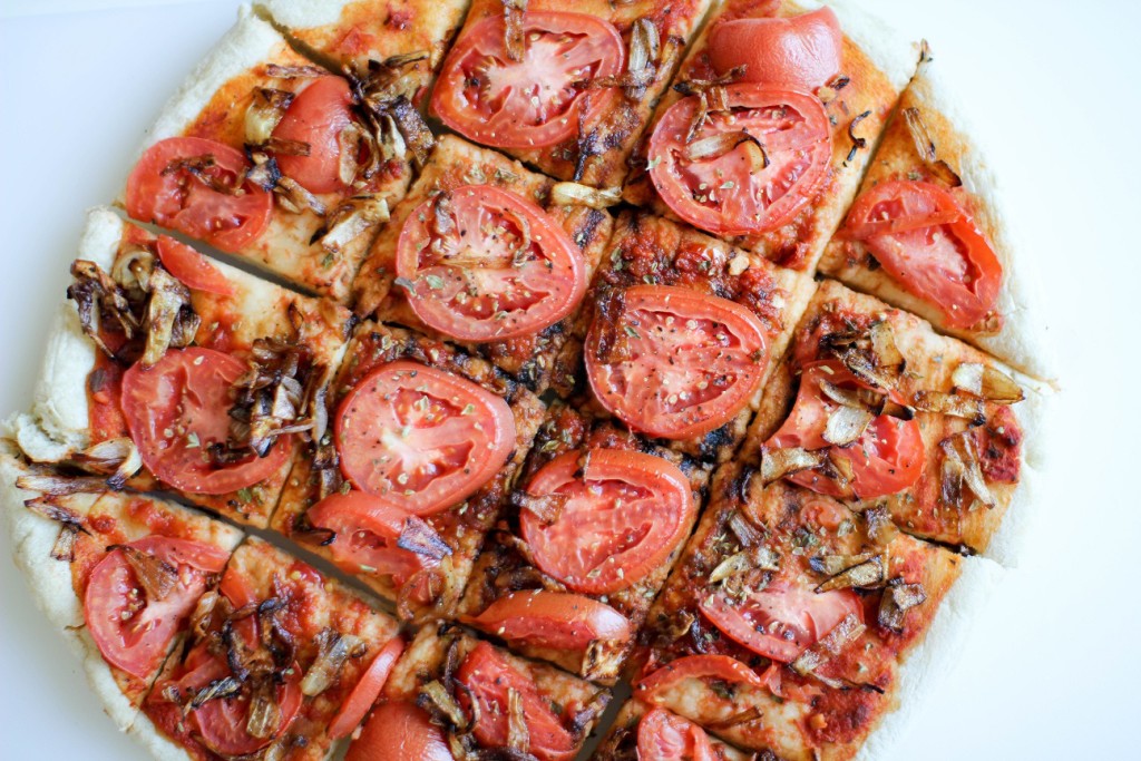 Tomato and Caramelized Onion Flatbread- Recipe Righter