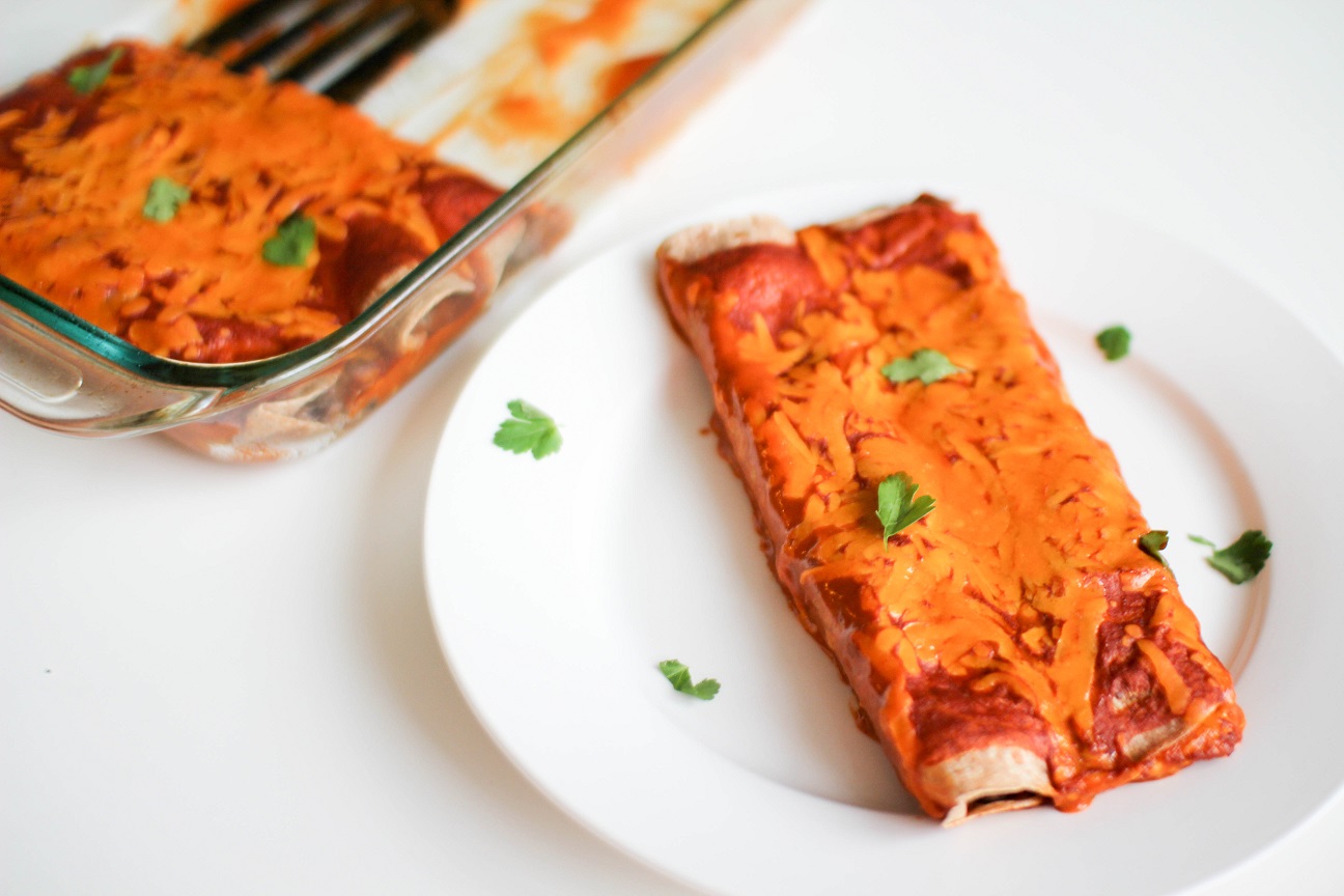 Vegetarian Black Bean Enchilada- Recipe Righter