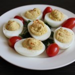 Healthy deviled eggs