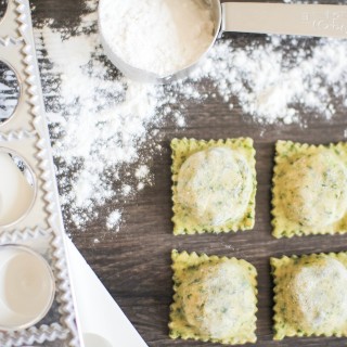 Homemade Mushroom Ravioli