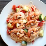 Shrimp n zucchini capellini