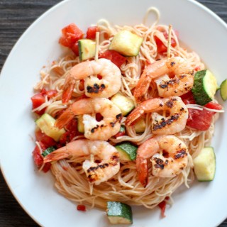 Shrimp and Zucchini Capellini