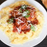 Spaghetti Squash with Meatball