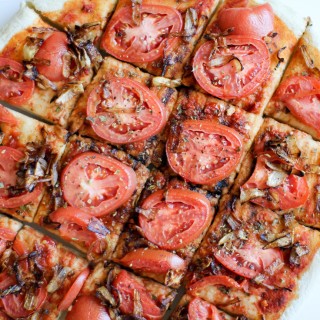 Tomato and Caramelized Onion Flatbread